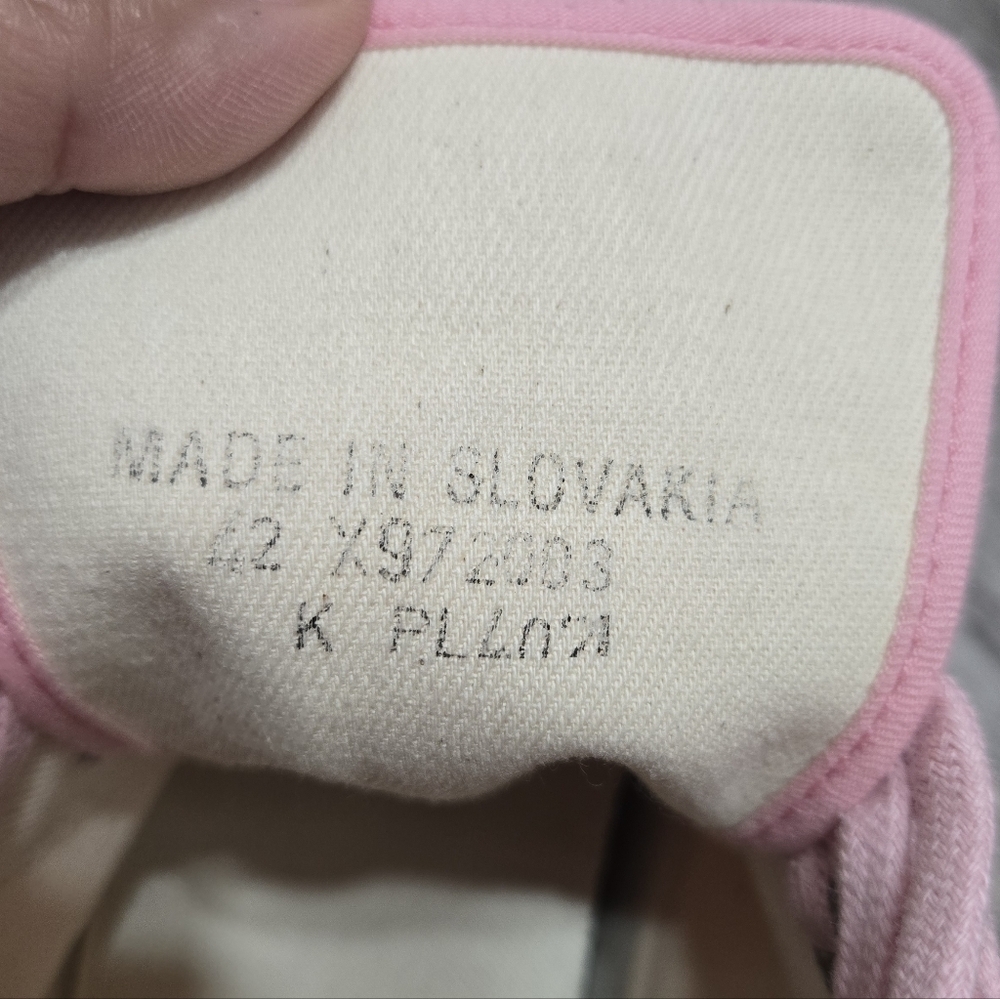 US Rubber Company Summer High Top Pink And Cream Sz 42 New - Picture 13 of 13